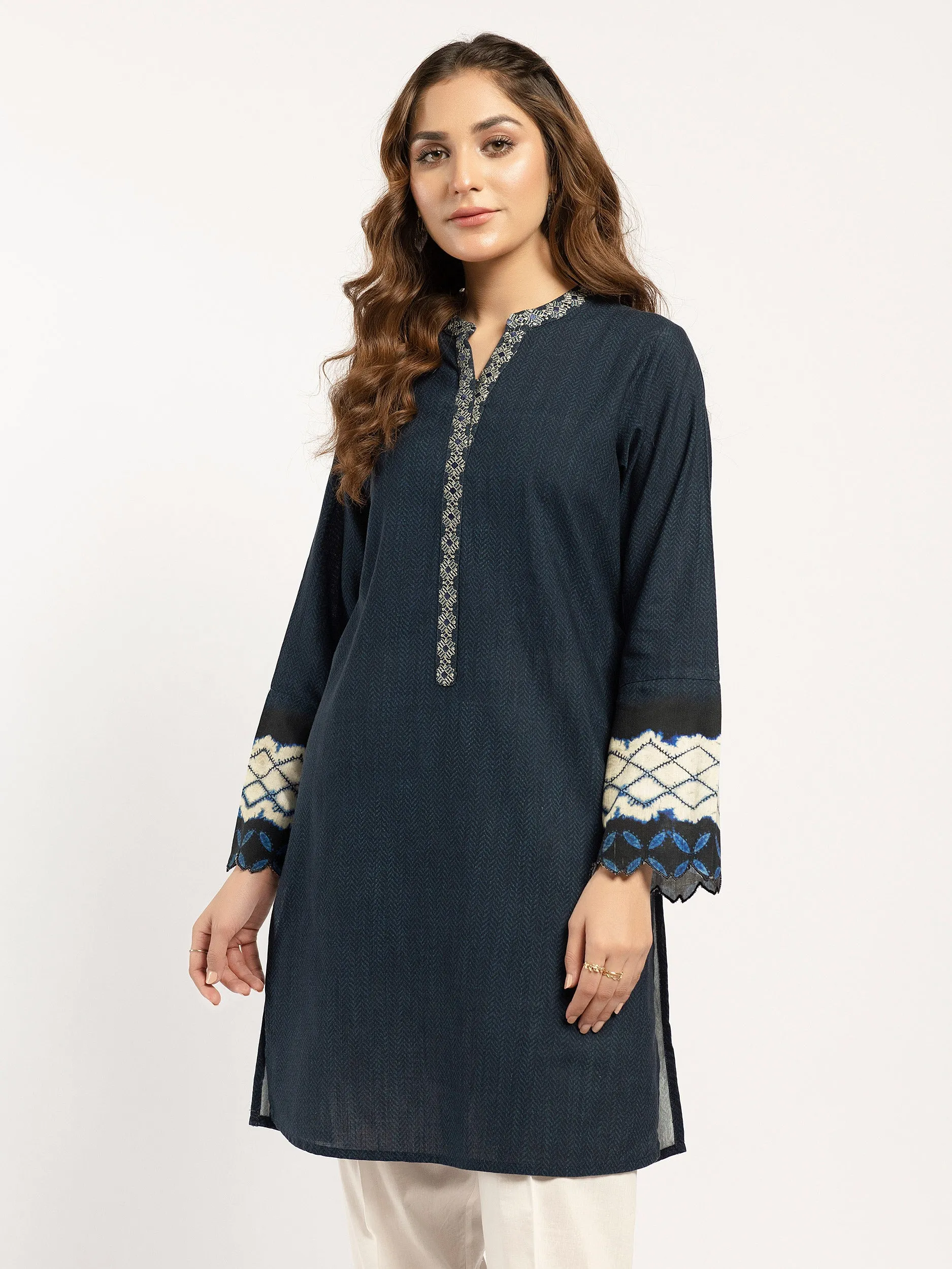 Winter Cotton Shirt-Embroidered (Pret)