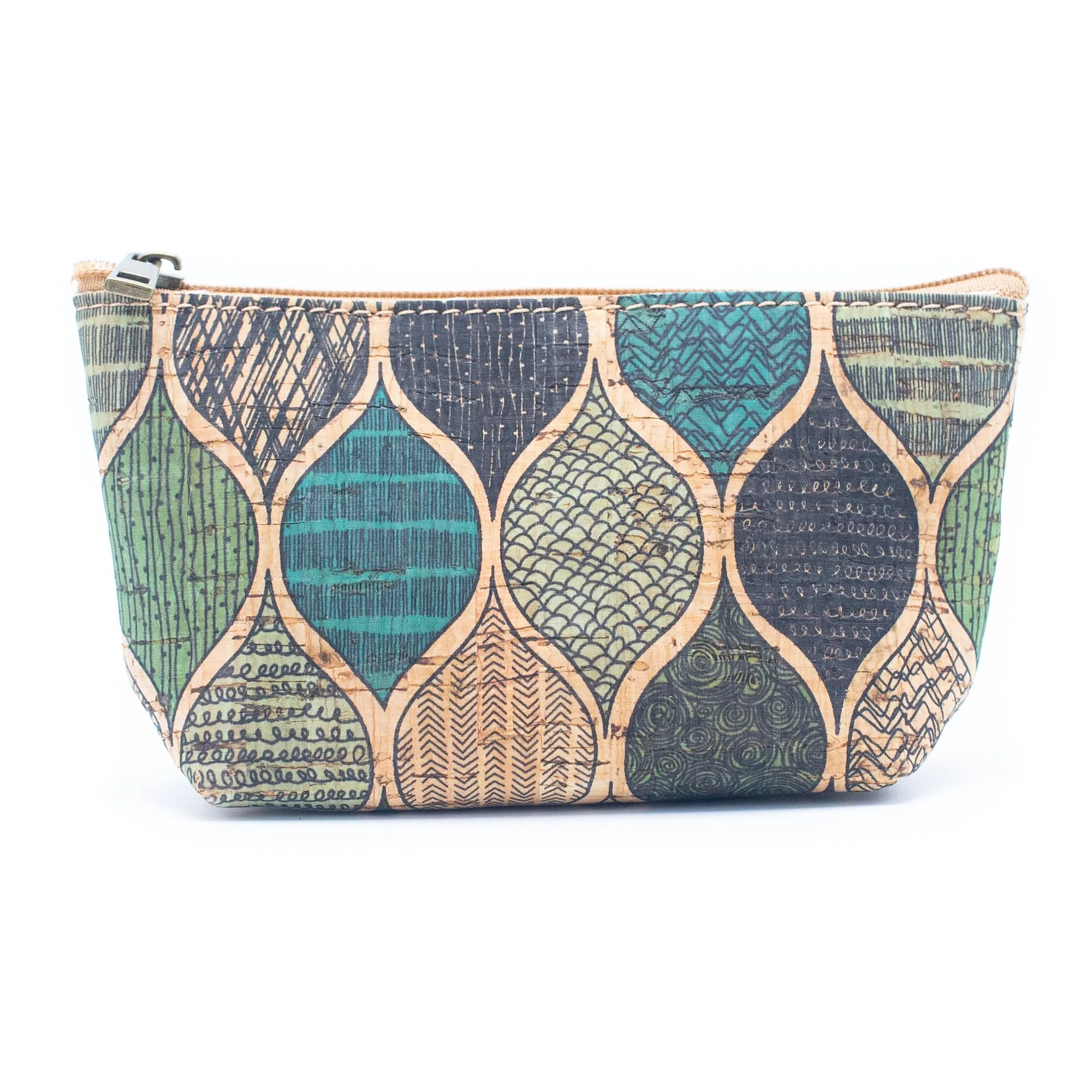 Women's pattern cork coin purse BAG-051-MIX-10 RANDOM（10units）