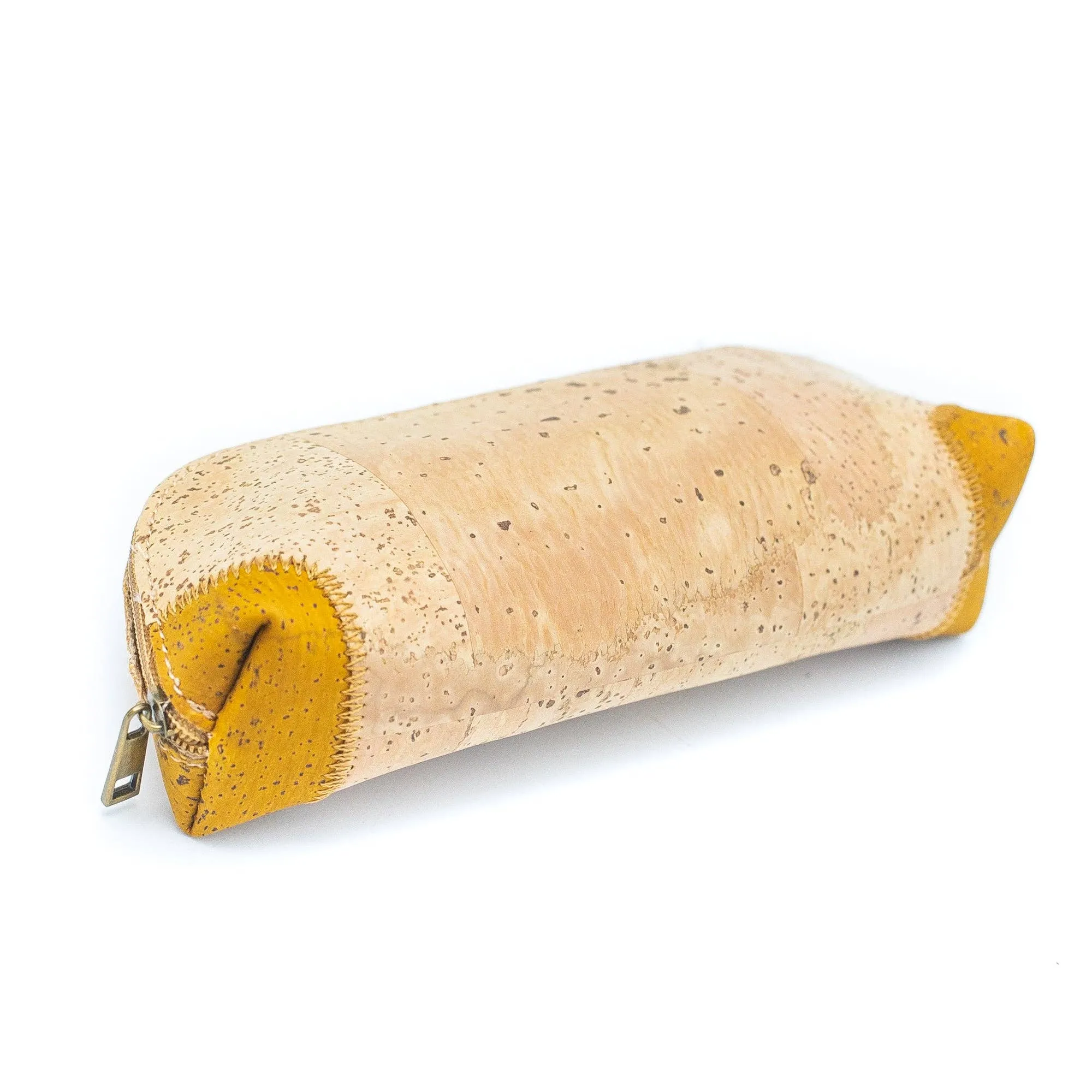 Yellow cork Pencil case  Cork Pouch Bagd-273-C(5units)